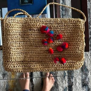 Bujibaja Rattan Crossbody with Tassels
